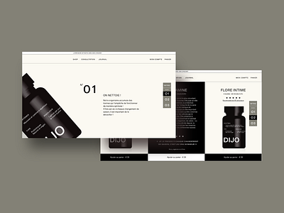 E-commerce Probiotique branding design ecommer ecommerce design flatdesign minimal product shopify typography web webdesign