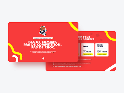 Kids Boxing - Landing page branding colorful colorful design design flatdesign joy kids kids boxing minimal typography web webdesign