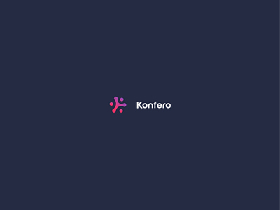 Konfero / Logo branding clean design illustration logo minimal typography ui ux vector