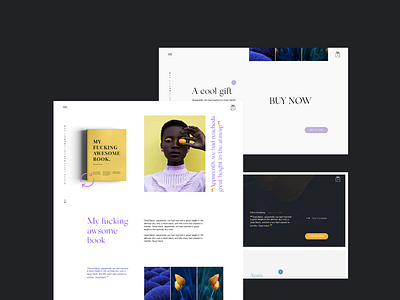 about book blue bold color branding clean design flat grid landing page minimal type typography ui ux web website