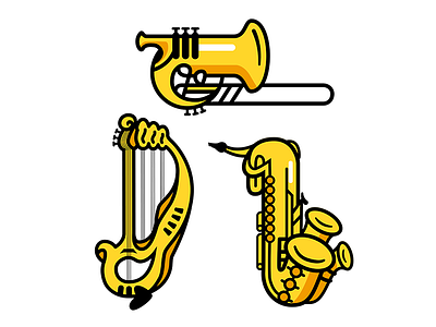 Combination Instruments Vector Illustration