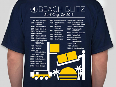 Beach Blitz T-shirt Design