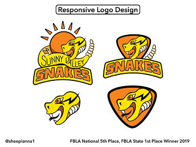 High School Responsive Logo Mascot Design