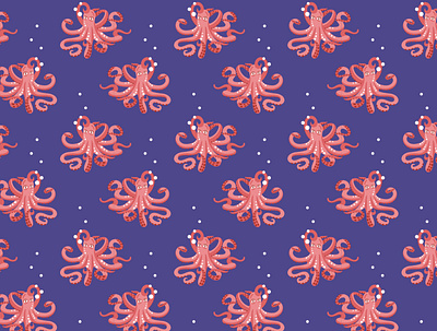 Octopus Pattern animals color colorful design fun illustration octopus pattern patterns surface pattern textile vector