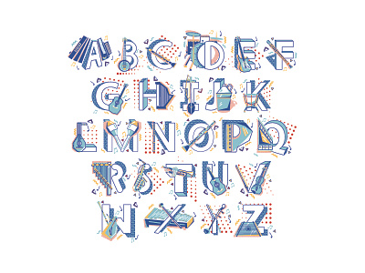 Musical Illustrated Alphabet