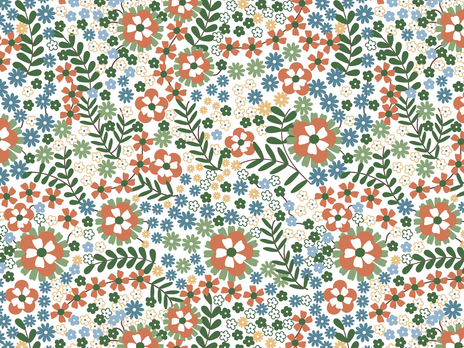 Flower Garden Pattern by German P. Díaz on Dribbble