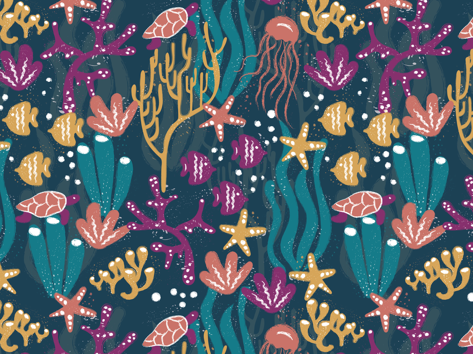 Deep Sea Pattern by German P. Díaz on Dribbble