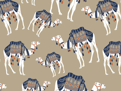Camel Pattern animal camel camels color colorful design fun illustration pattern patterns surface surface pattern textile vector