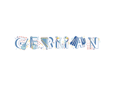 Musical German fonts illustration instruments musical