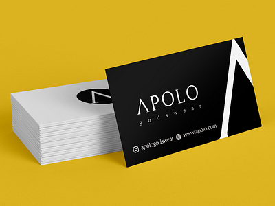 Cartões de Visita - Apolo Godswear brand branding business card design logo mark making marketing social vector