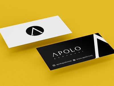 Cartões de Visita - Apolo Godswear brand branding business card design logo mark making marketing social vector