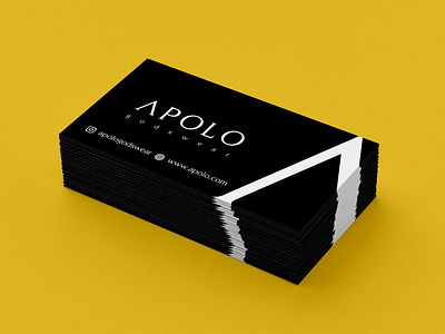 Cartões de Visita - Apolo Godswear brand branding business card design logo mark making marketing social vector