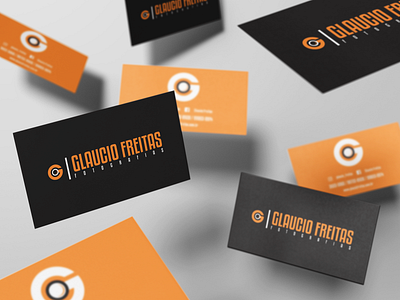 Aplicação de Marca | Gláucio Freitas Fotografias brand branding business card design logo mark making marketing photographer vector