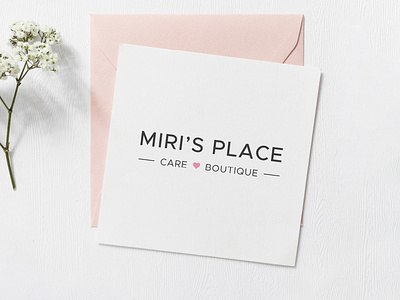Miri's Place - Care Boutique boutique brand branding business design graphic illustration logo