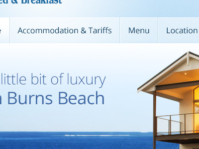 Accommodation web concept