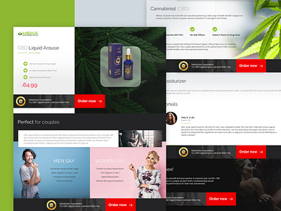 Design of high-converting landing page cannabinol design eco landing landing page mainpage nature oil sales page