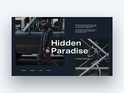 Hidden Paradise concept creative grid home landing ui ux web webdesign