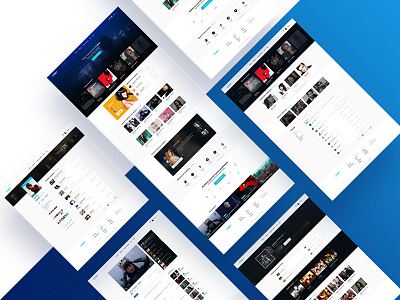 Music store app design ecommerce landing light mobile page store ui ux web webdesign