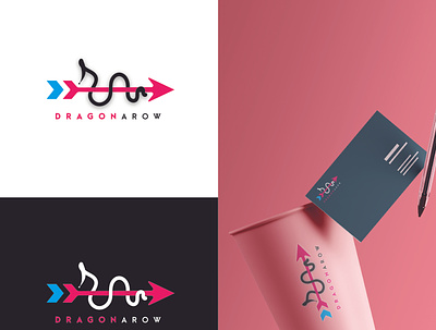 dragonaro logo Design app branding concept design flat icon illustration logo vector