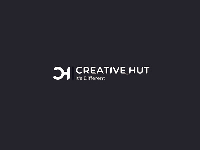 Creative hut Logo Design concept design icon illustrator logo type typography