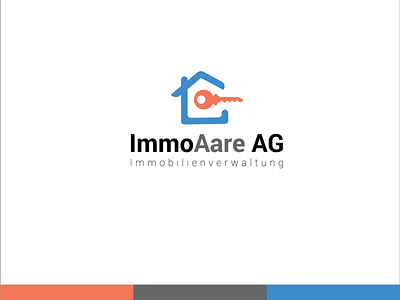 Immoaare Ag brand color concept icon idea illustrator logo theme design