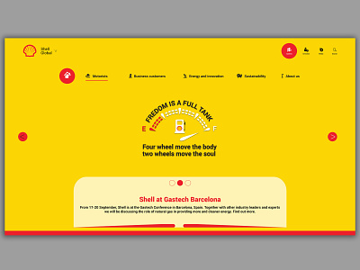 Shell Web Tepm lubricant oil oilcan shell shells template ui ux design uidesign ux design web