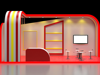 3D Stall Design for sell 3d booth booth design brand company company branding event exhibition fair stall