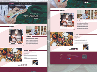 Restaurant web Template concept design food restaurant tempalte ui ux design uidesigner uiux ux ux design uxdesigner web webdesigner