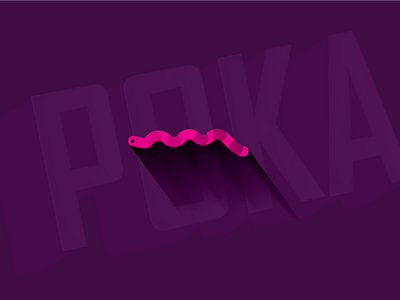 Poka concept design idea illustration illustrator logo worm