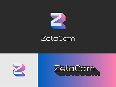 ZETACAM - Logotipeapp brand branding design digital font gaming gradient identity logo logotype mark minimal type ui ux vector zeta