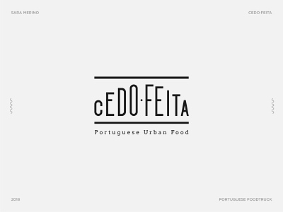 CEDO·FEITA brand brand branding design icon illustration lettering lineart logo marca mark minimal typo typography vector vectors