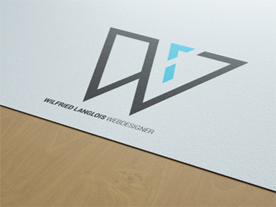 LOGO - WILFRIED LANGLOIS - design graphic logo
