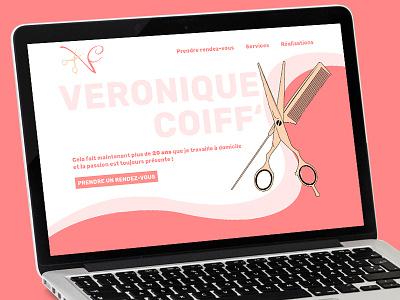 Design for a home hairdressing - design graphisme web webdesign website