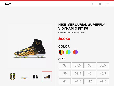 Nike Store Redesign branding ecommerce ui ux webdesign