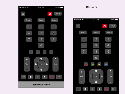 Smart Universal Remote Concept mobileapp remote control ui ux