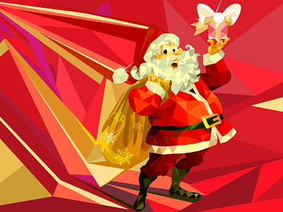 santa claus app branding design graphic design illustration ui vector