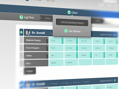 Ui Design Task Management design logging managment task time tracker ui