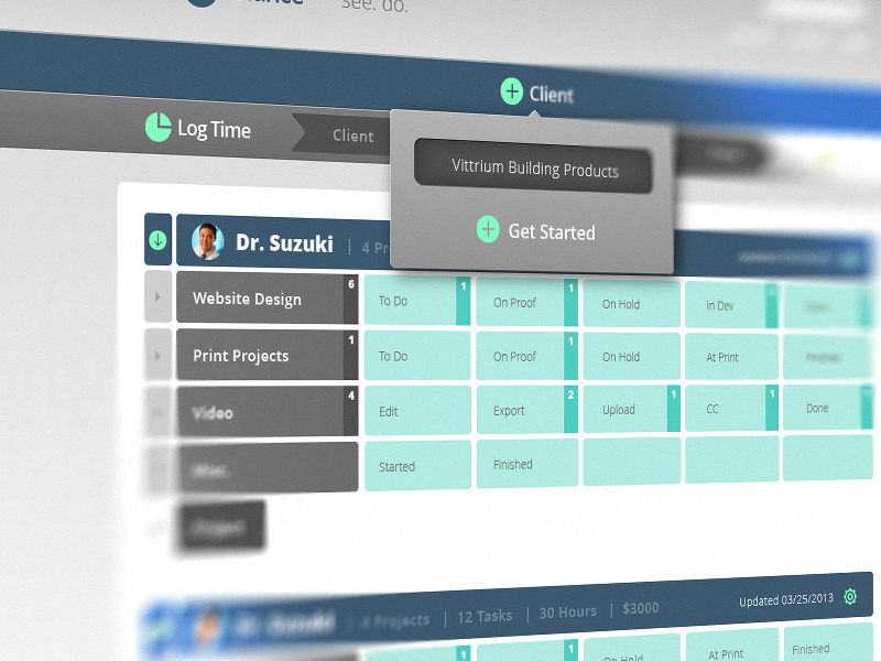 Ui Design Task Management time logging task managment ui design tracker