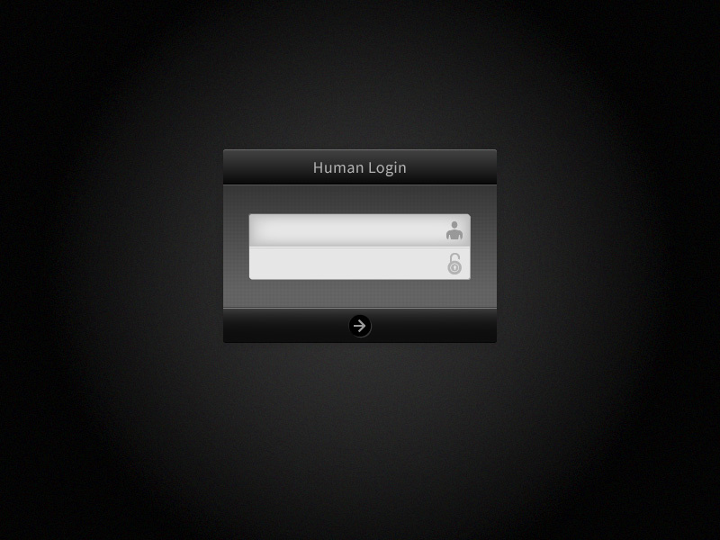 Simple Human Login login window user human password ui