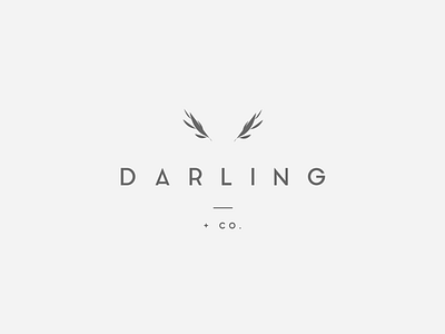 Darling Logo for Clothing Company branding clothing brand clothing label design feminine feminine design feminine logo illustration lettering logo minimaldesign minimalism simplelogo typography