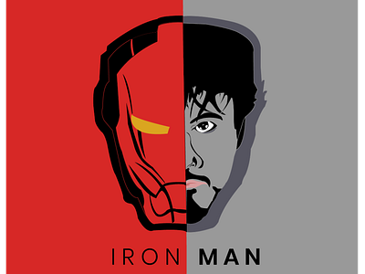 Ironman adobe illustrator caricature charcater design illustration ironman marvel vector