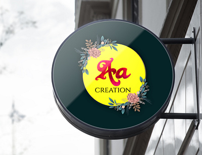 Aa Creation mockup Logo Design 3d logo branding color design icon illustrator logo ui vector web