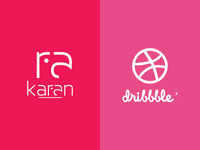 Karan is now in dribbble creative logos dribbble dribbble invite flat logo designs graphic design hello hello dribble hellodribbble illustrator logo design minimal logo modern logo design