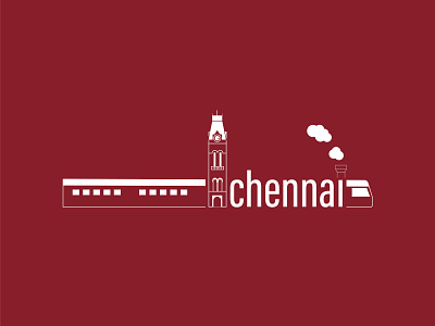 Chennai chennai cities creative logos dribbble graphic design illustrator typo vector weekend