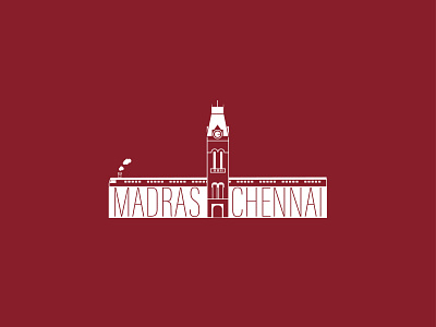 Chennai City chennai dribbble graphic design illustrator madras rebound typography vector weekend