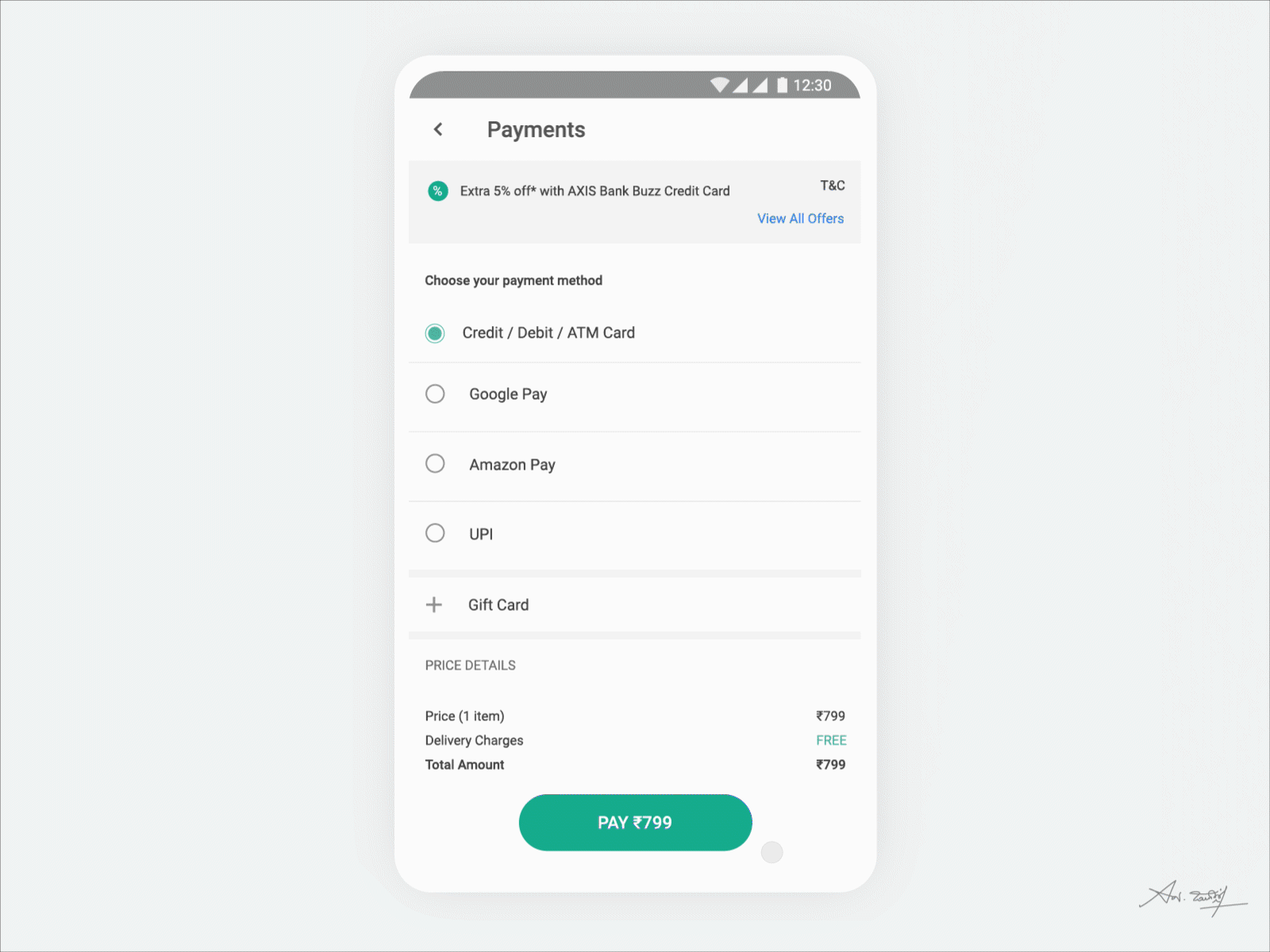 Payment gate animation app application card creditcard design designthursday interaction interface minimalism mobile app mobile ui nmwdesign online payment online shopping payment sabartism successful ui userinterface