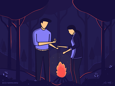 Campfire proposal 💕