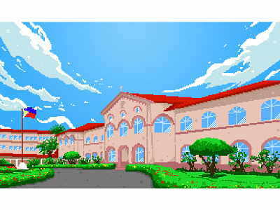 St. Agnes' Academy Pixel Art