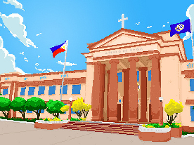 Ateneo de Naga University Pixel Art design pixel pixel art pixelart