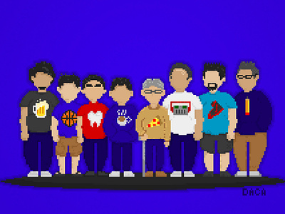 Digital Arts and Computer Animation Faculty Team Pixel Art design pixel pixel art pixelart